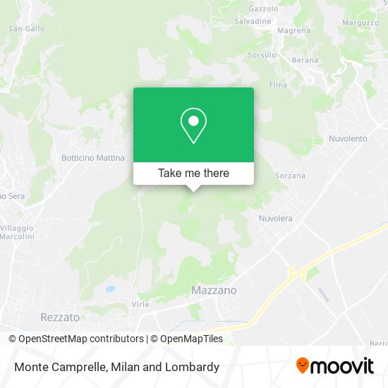 Monte Camprelle map