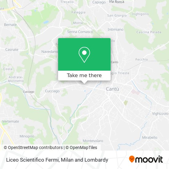 Liceo Scientifico Fermi map