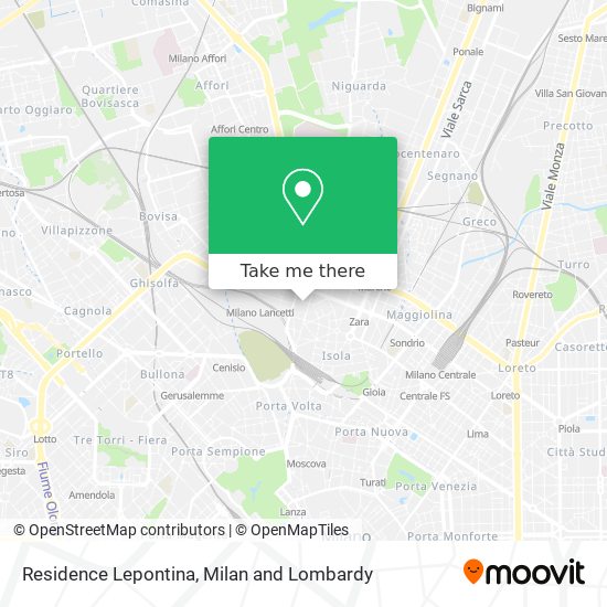Residence Lepontina map