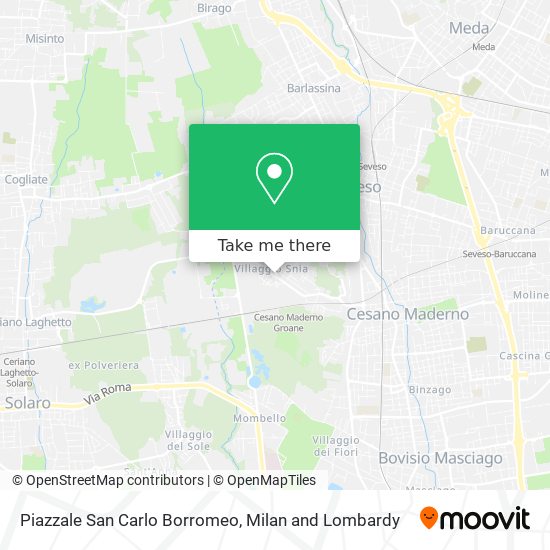 Piazzale San Carlo Borromeo map