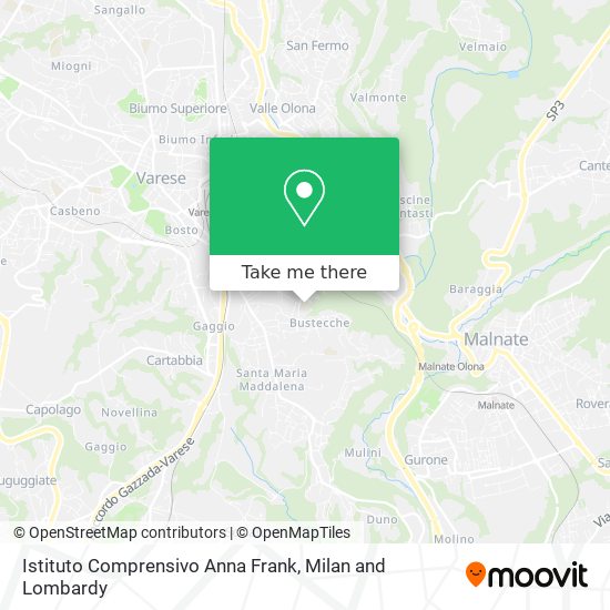 Istituto Comprensivo Anna Frank map