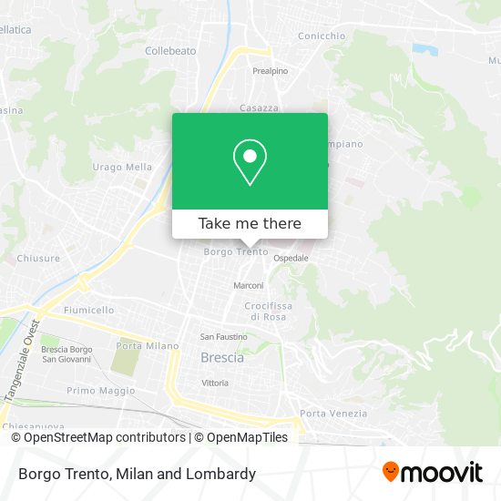 Borgo Trento map
