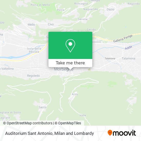 Auditorium Sant Antonio map