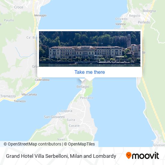 Grand Hotel Villa Serbelloni map