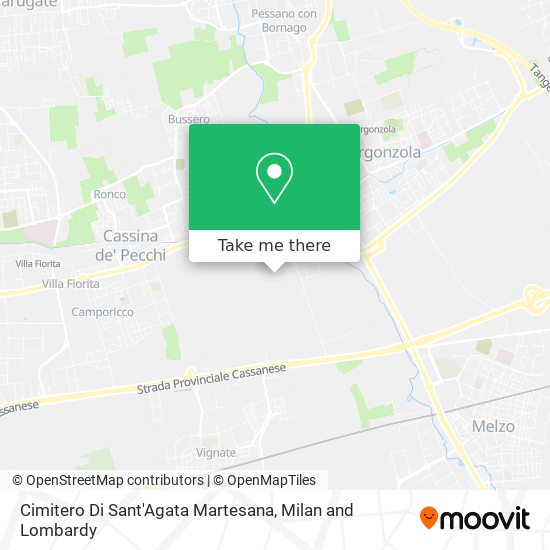 Cimitero Di Sant'Agata Martesana map