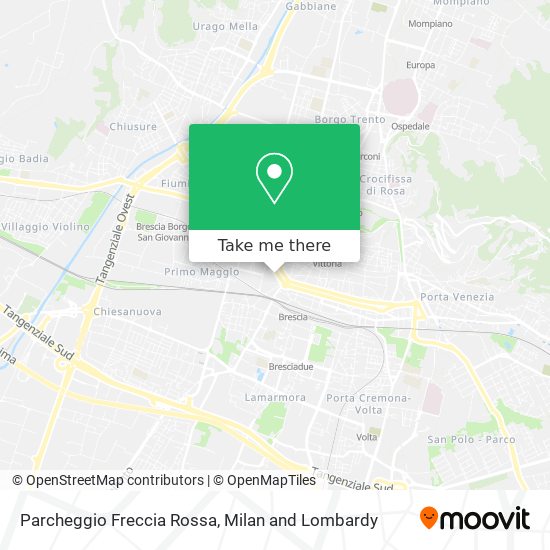 Parcheggio Freccia Rossa map