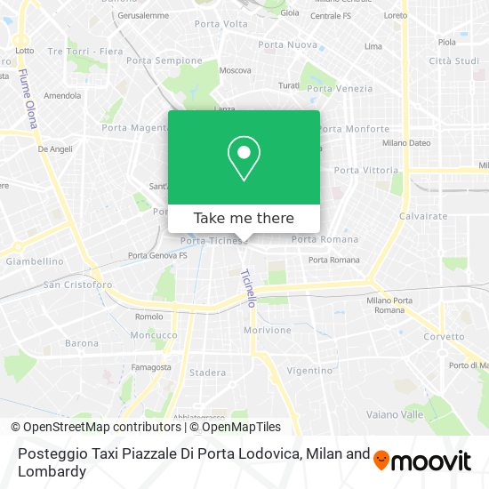 Posteggio Taxi Piazzale Di Porta Lodovica map