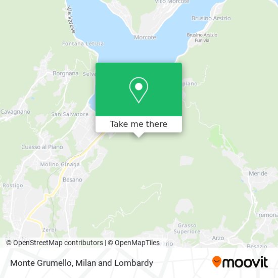 Monte Grumello map