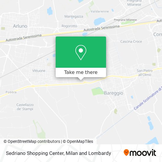 Sedriano Shopping Center map