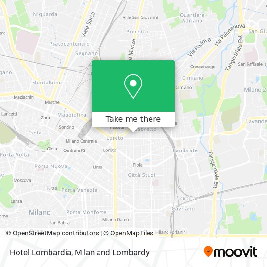 Hotel Lombardia map