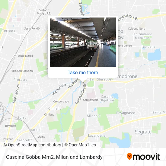 How To Get To Cascina Gobba Mm2 In Milano By Bus Metro Train Or Light Rail