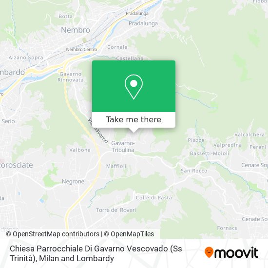 Chiesa Parrocchiale Di Gavarno Vescovado (Ss Trinità) map