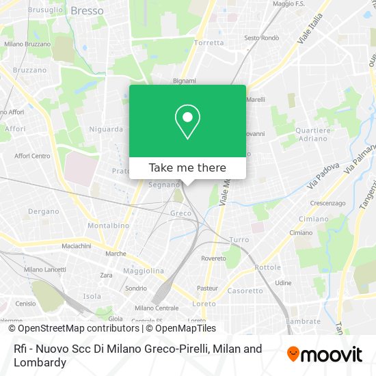 Rfi - Nuovo Scc Di Milano Greco-Pirelli map