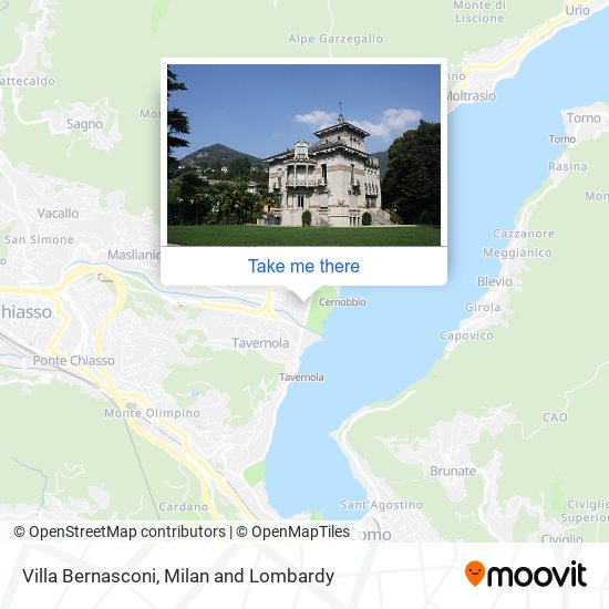 Villa Bernasconi map