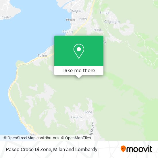 Passo Croce Di Zone map