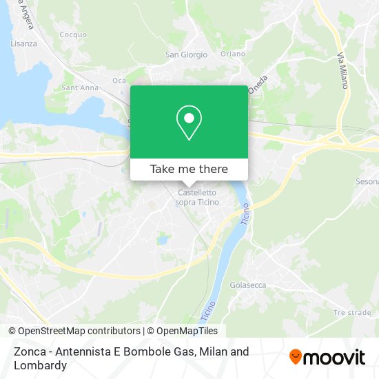 Zonca - Antennista E Bombole Gas map