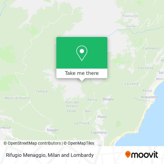 Rifugio Menaggio map