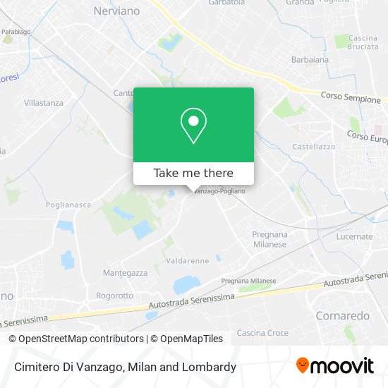 Cimitero Di Vanzago map