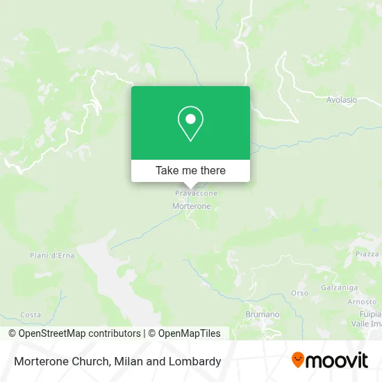Morterone Church map