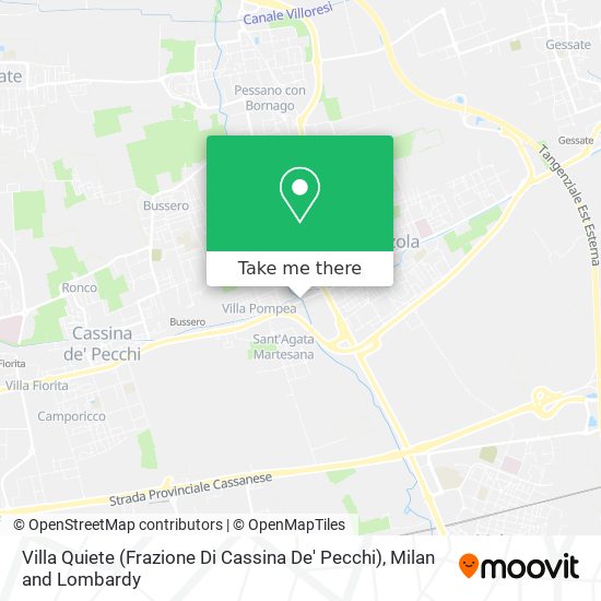 Villa Quiete (Frazione Di Cassina De' Pecchi) map