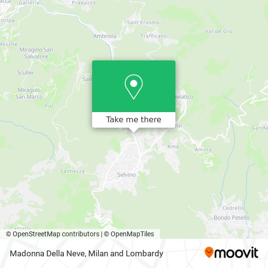 Madonna Della Neve map