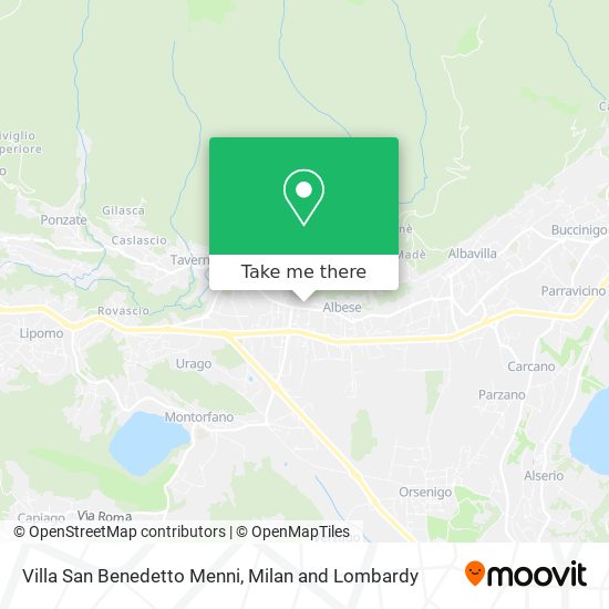 Villa San Benedetto Menni map