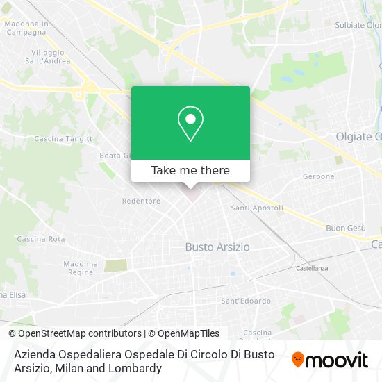 Azienda Ospedaliera Ospedale Di Circolo Di Busto Arsizio map