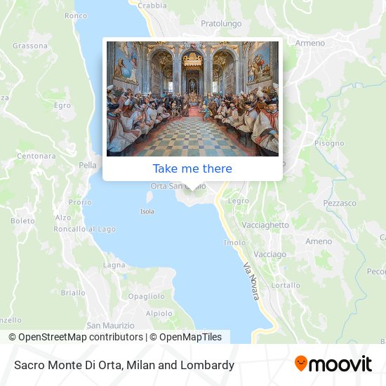 Sacro Monte Di Orta map