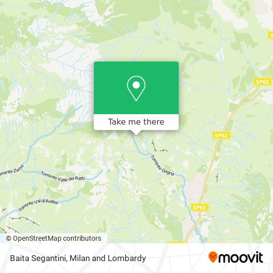 Baita Segantini map
