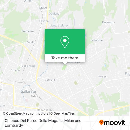 Chiosco Del Parco Della Magana map