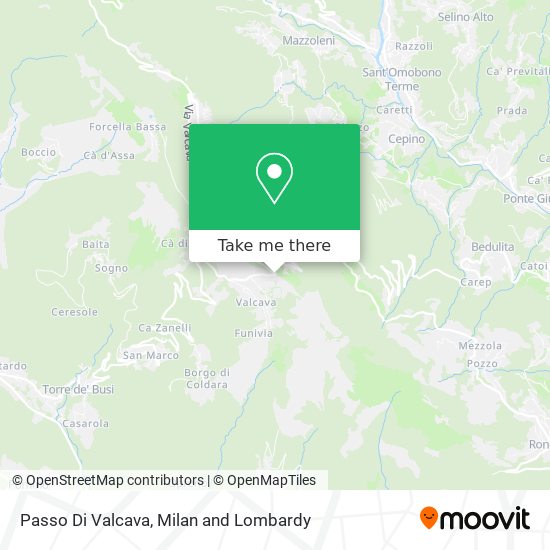 Passo Di Valcava map