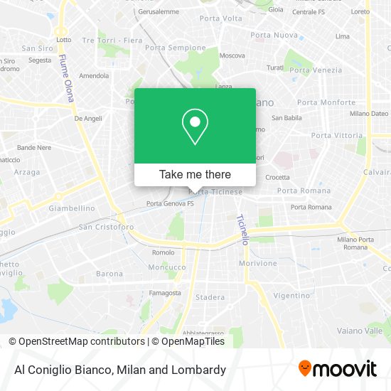 Al Coniglio Bianco map