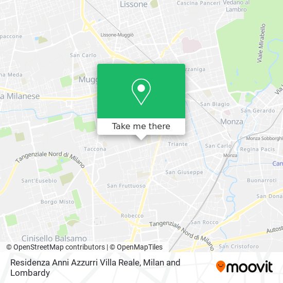 Residenza Anni Azzurri Villa Reale map