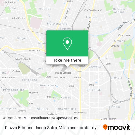 Piazza Edmond Jacob Safra map