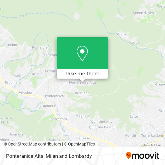 Ponteranica Alta map