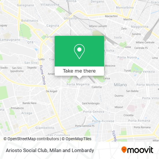 Ariosto Social Club map