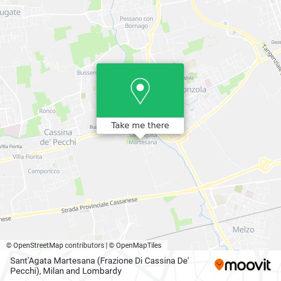 Sant'Agata Martesana (Frazione Di Cassina De' Pecchi) map