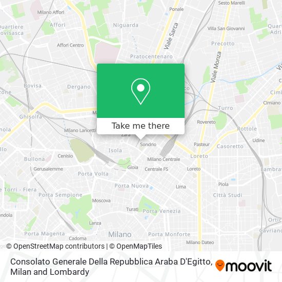 Consolato Generale Della Repubblica Araba D'Egitto map