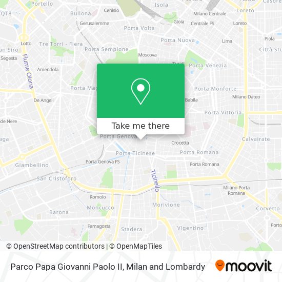 Parco Papa Giovanni Paolo II map