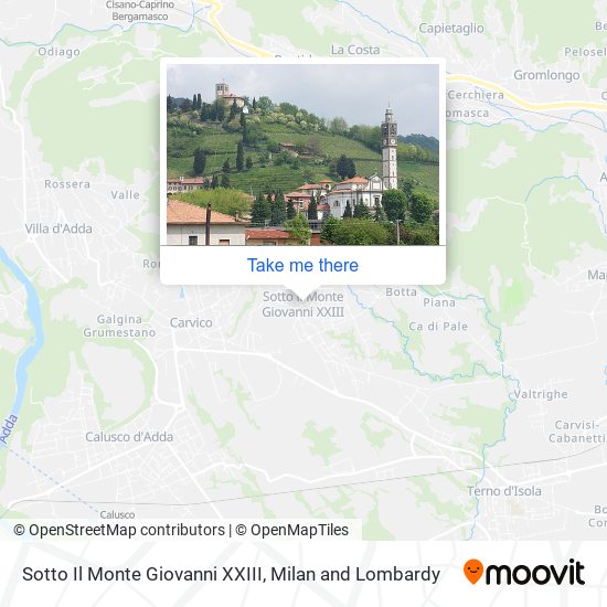 Sotto Il Monte Giovanni XXIII map