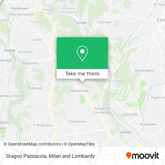 Stagno Pazzacola map