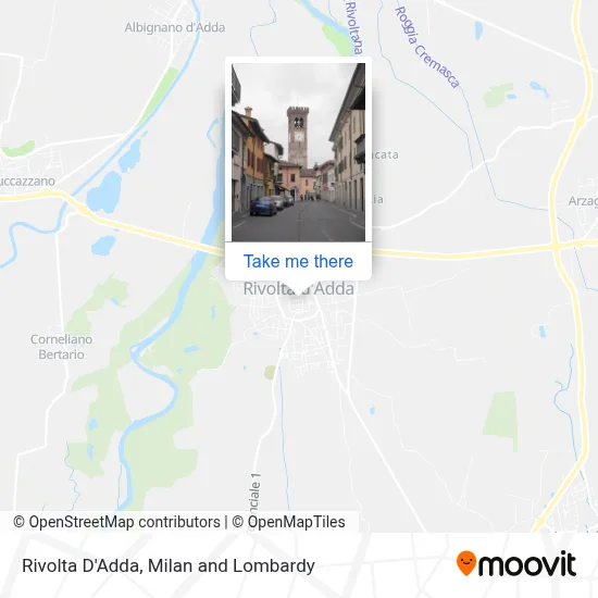 Rivolta D'Adda map