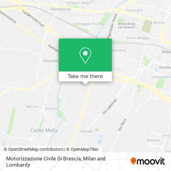 Motorizzazione Civile Di Brescia map