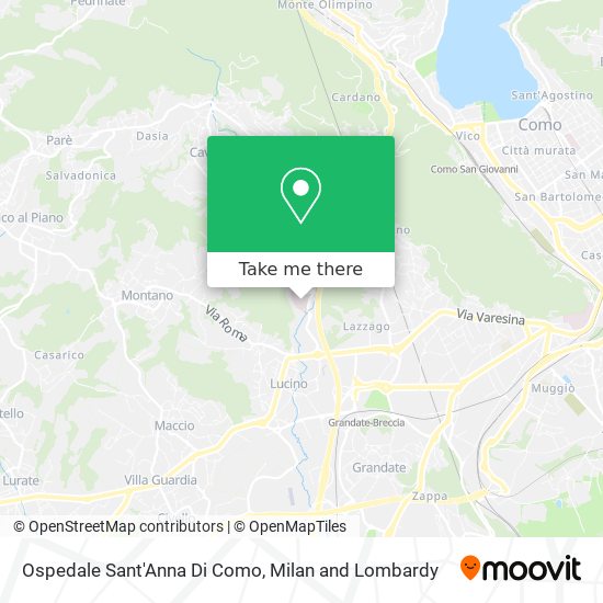 Ospedale Sant'Anna Di Como map