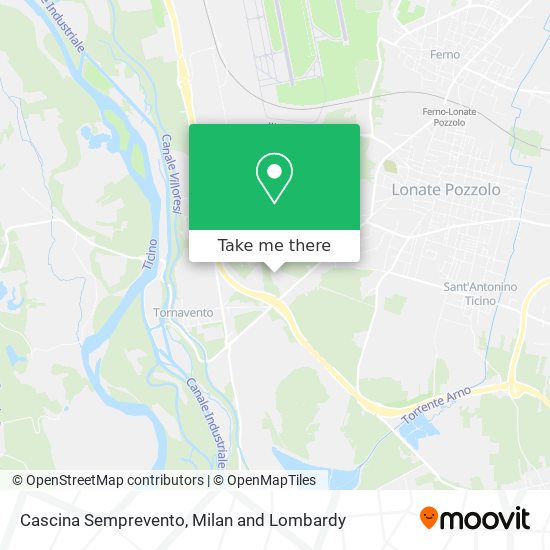 Cascina Semprevento map
