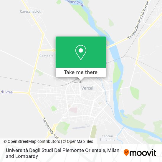 Università Degli Studi Del Piemonte Orientale map