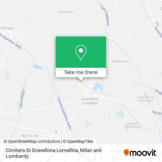 Cimitero Di Gravellona Lomellina map