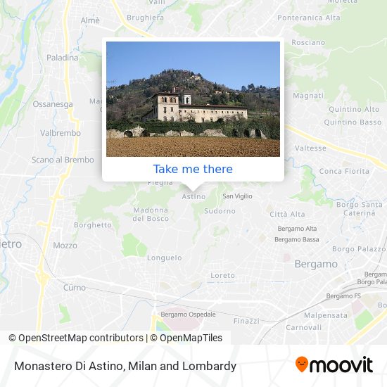 Monastero Di Astino map