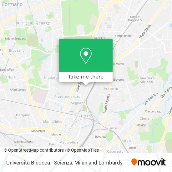 Università Bicocca - Scienza map
