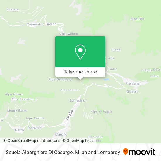 Scuola Alberghiera Di Casargo map